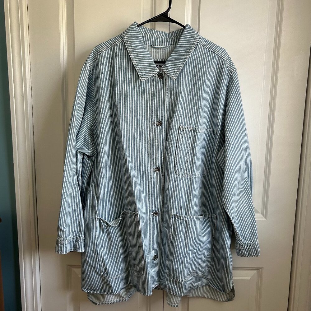 Old Navy - Railroad Striped Utility Jacket - Never Worn - Size 3X
